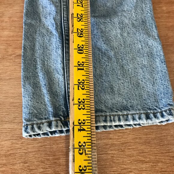 Allsaints Alana Jeans Women 27 Blue Mid Rise Stretch Straight Leg Preppy 18041 - Picture 6 of 11